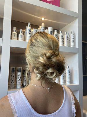 Classic updo with a modern twist