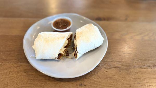 Chorizo breakfast burrito