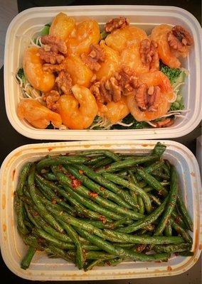 Walnut Shrimp & Green Beans