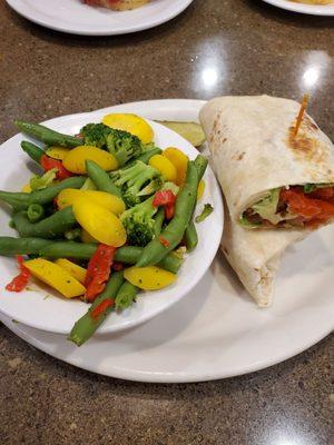 California BLT and vegetable medley