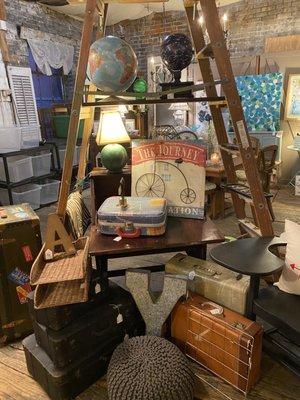 Vintage Luggage & Globes