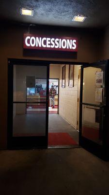 Concessions inside snacks food restroom