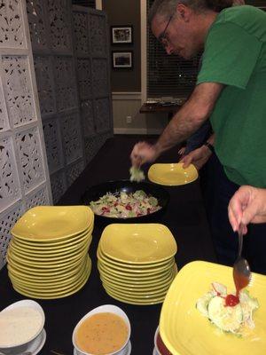 Salad tongs, way to small.