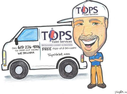 Tops Valet Services FREE Pick-up and Delivery Dry Cleaning-Laundry-Alterations-Shoe Care