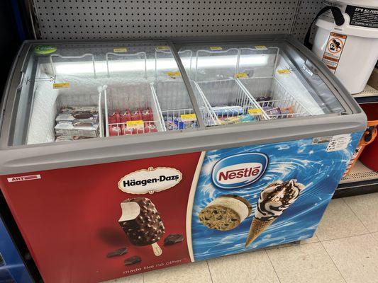 they even have a freezer full of ice cream!