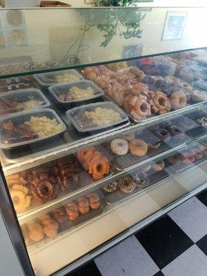 Breakfast box (top left) - $5.99 + assortment of donuts