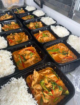 Panang curry chicken