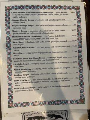 Burger menu 2