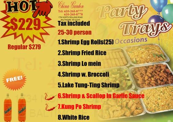 Please Call To Reserve Your Order.Tel:(410)-2658777