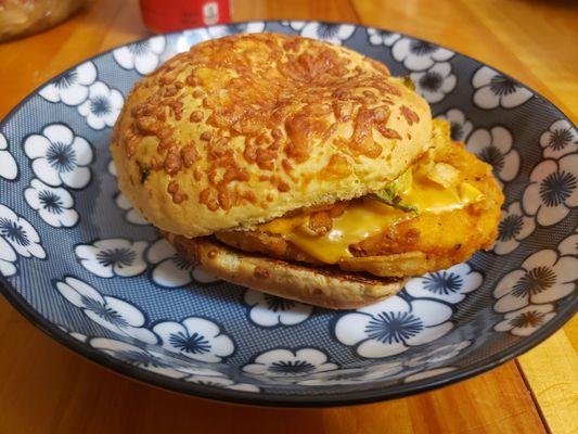 Loaded nacho chicken sandwich