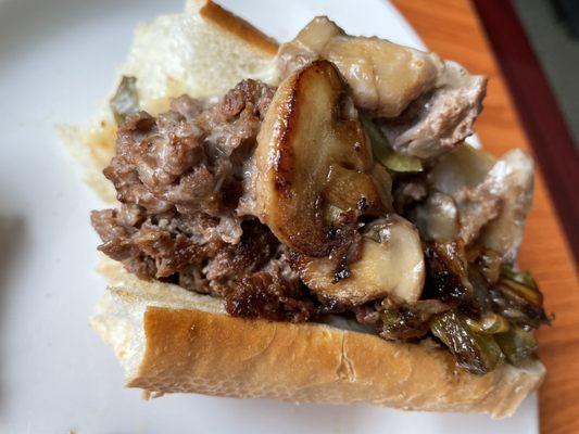 Philly cheese steak sandwich: so-so.