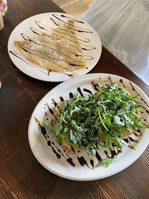 Nutella Crepe and Avocado Toast