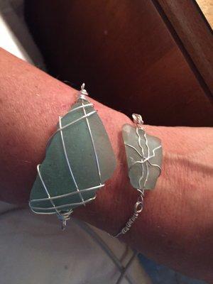 Genuine sea glass jewelry