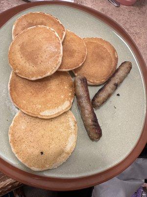 Kids Silver Dollar Pancakes and Sausage