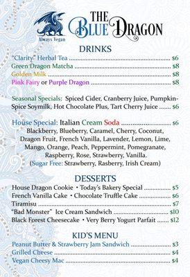 Drinks & Desserts from our Bakery. 11.18.24.