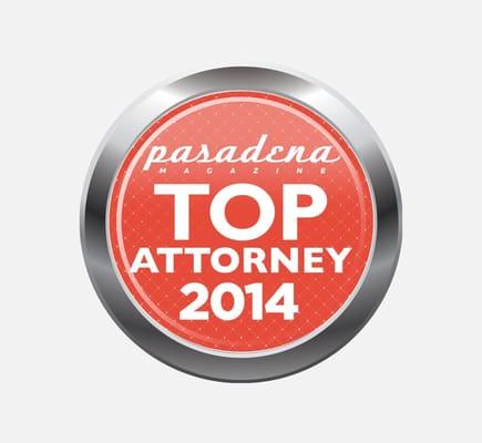 Named Pasadena Top Attorney 2014