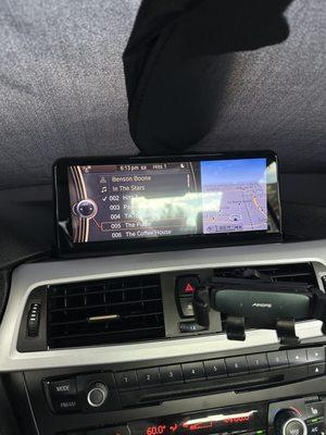 New upgraded iDrive display screen on my 2013 BMW 328i.