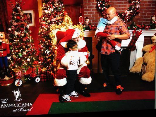 Dr Trinh and his boys spending time with Santa