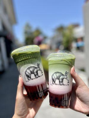 Strawberry matcha!