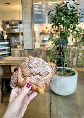 Chocolate chip cookie croissant. Amazingly indulgent. Must try!