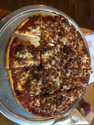 Papa bear meat lovers pizza