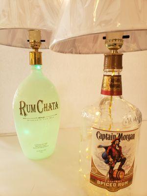 custom spirits bottles lamps