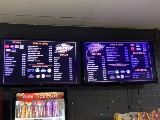 Snack/Food Menu 12.03.22