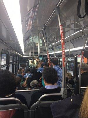 Another jam packed V bus.