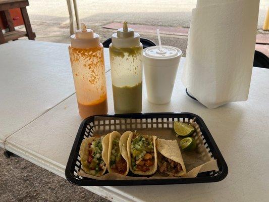 Tacos are incredibly good. Tortillas made fresh and they do tamale orders too.