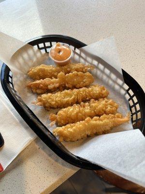 Shrimp tempura.