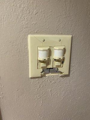 All of the light switches in our room looked like this.