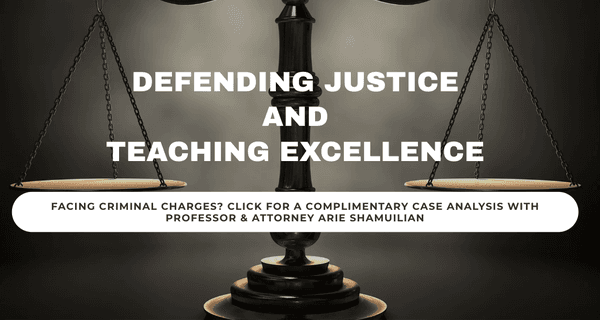 Attorney and Professor Arie defending all criminal cases within Victorville court, San Bernardino Court, and Rancho Cucamonga Court