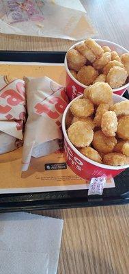 Crispy Tacos and potato oles