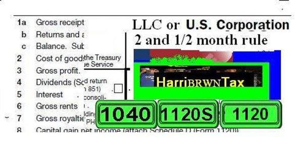 LLC 2 and 1/2 month rule Tax year less than 2 1/2 months. A calendar year small business corporation begins its first tax year on October 11