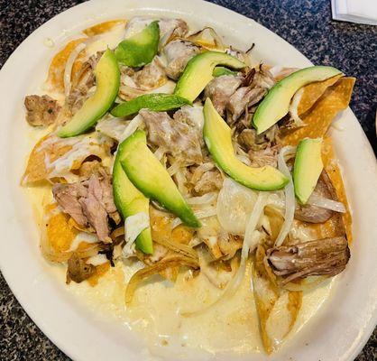 Nachos San Jose de carnitas