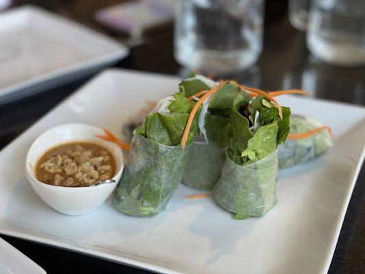 Fresh spring rolls with tofu