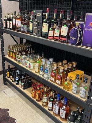 A wide choice of spirits