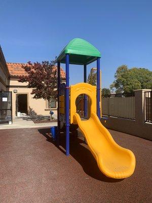 Play structure at the playground area