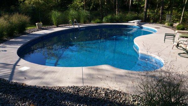 Inground installed by Blue Wave Pool & Spa