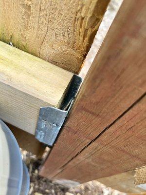 Measure twice cut once. What's that nail securing?