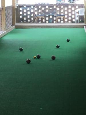 Bocce balls court