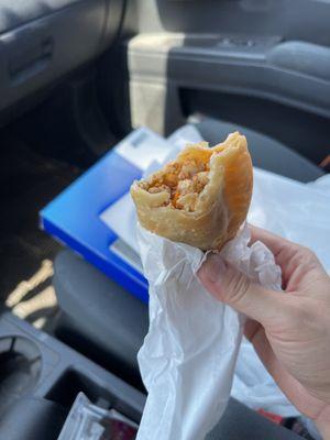 Chicken empanada. Best in Tampa imo. Great crust. Served warm, flavorful!