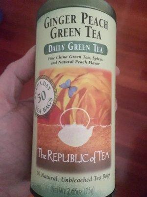 Ginger Peach Green Tea