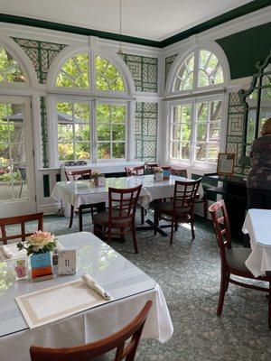 The dining room where we ate our lunch...so calming and relaxing!