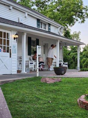 The front porch of Strouds north