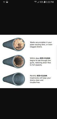 Bio clean can help the drain systems