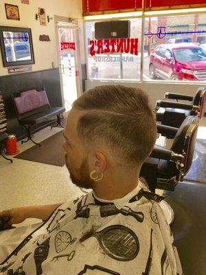 Low Fade/Whitewall with Razored Hard Part