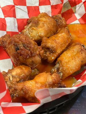 Wings, multiple flavors available.  Check us out during Steeler games, there are usually great specials!