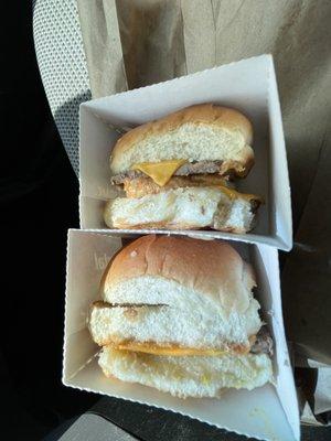 Cold and unappealing looking double cheese krystals #3 :(