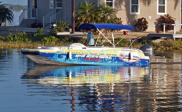 Hurricane Deck Boat with 225 Yamaha Engine!